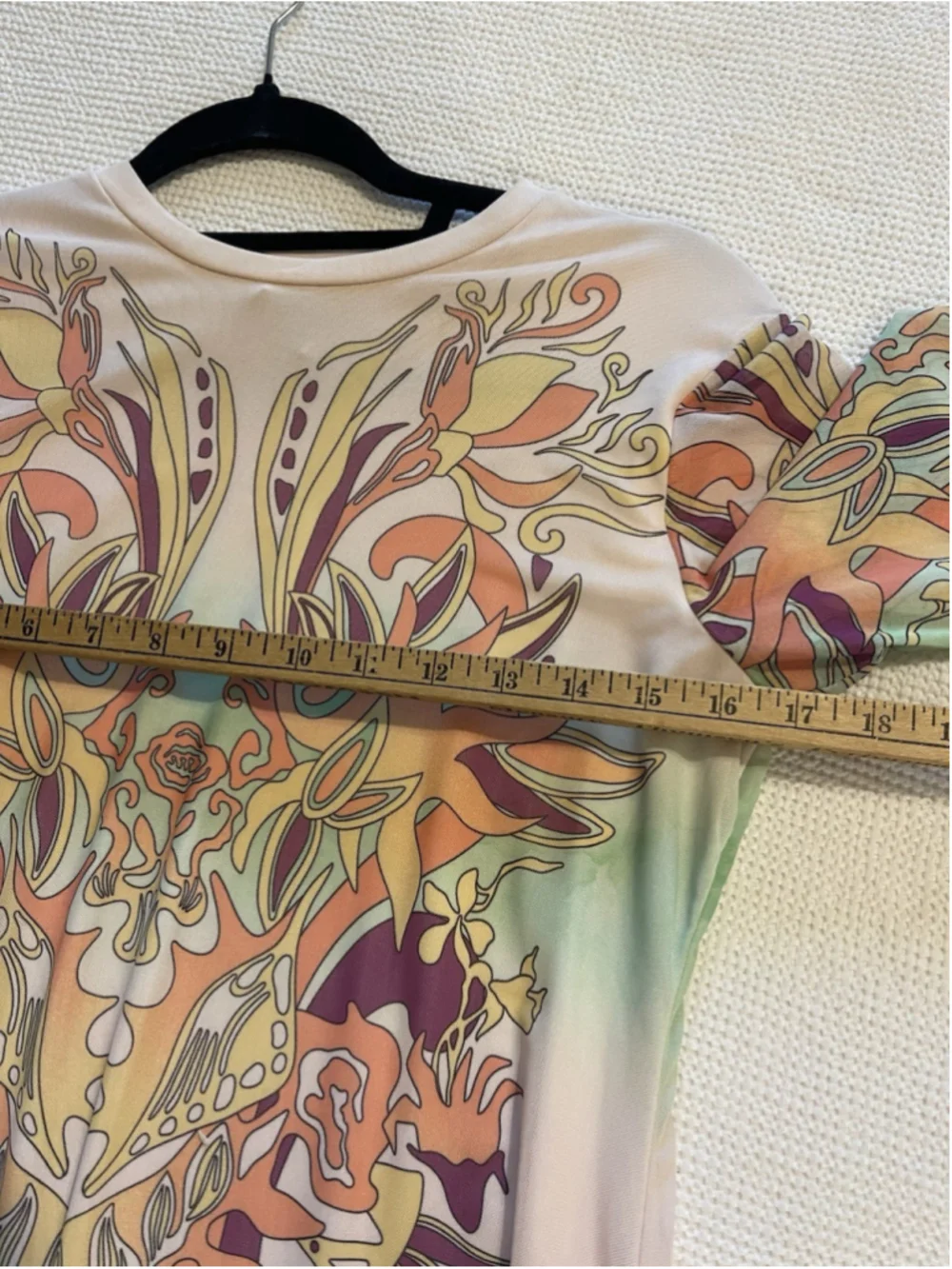 Revolve Affrm Siri Long Sleeve Mesh Pastel Swirl Dress XL
